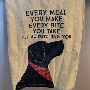 Black Lab Tea / Dish Towel.